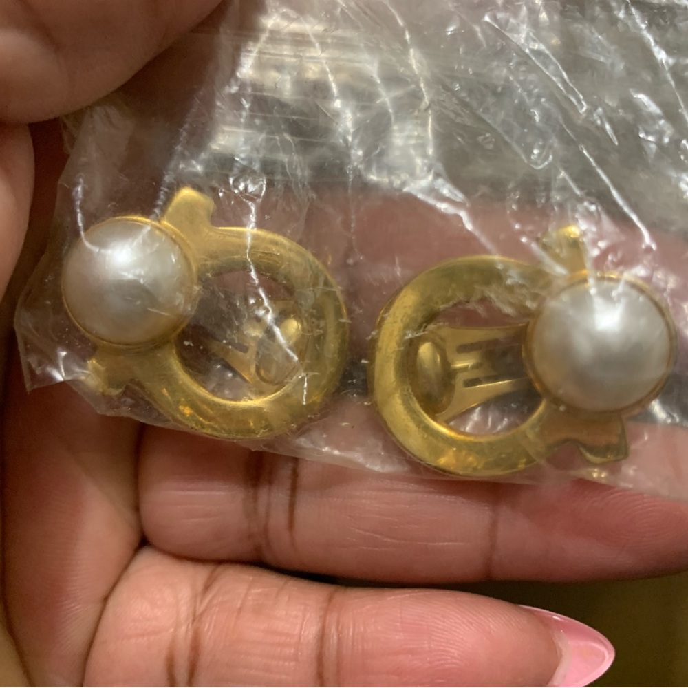 Beautiful Gold Farragamo Earrings